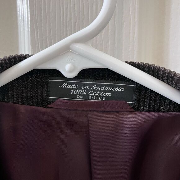 Coconut Grove Brown Corduroy Dress Coat Sport Coat Blazer Cotton Men's Size 46R - Picture 6 of 13